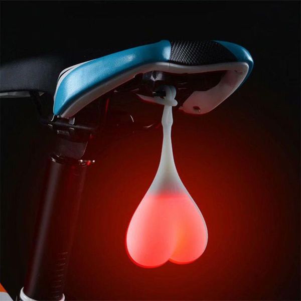 

bike light heart shape cycling balls tail waterproof silicone bicycle taillight rear lights night warning led
