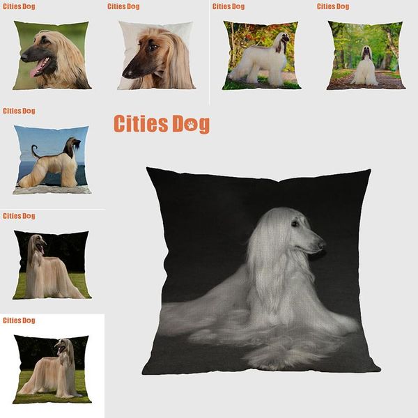 

afghan hound dog pillow covers decorative cushion for sofa pillows animal dogs pillowcase cushions cover home decor cushion/decorative