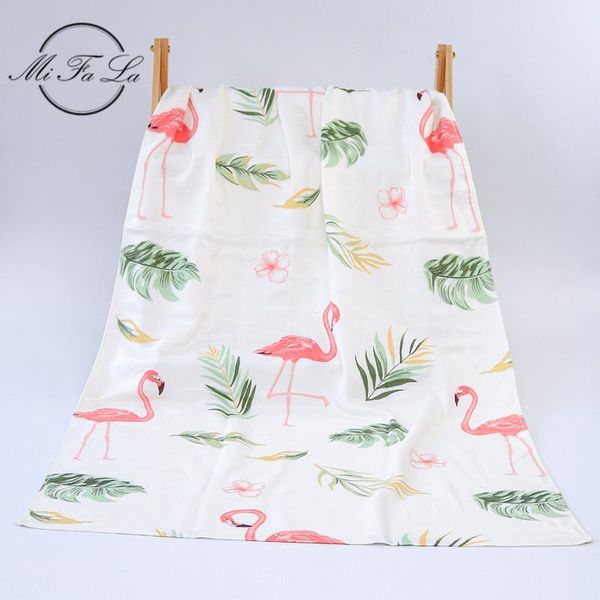 

towel flamingo floral printed bamboo bath for adults camping swimming beach family shower towels bathro serviette de bain