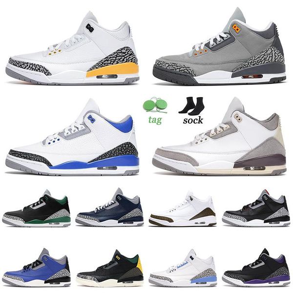

arrival 2022 basketball shoes racer blue medium grey jumpman knicks rivals unc satin 3 3s retro rust pink trainers sneakers 7-13