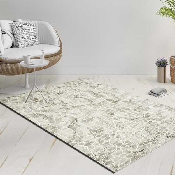 

else white gray aging vintage snake skin decorative 3d print anti slip kilim washable rug modern carpet carpets