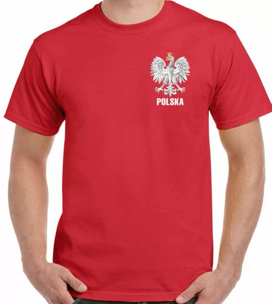 

poland t-shirt polska eagle orzel man shiny soccer world cup 2022, White;black