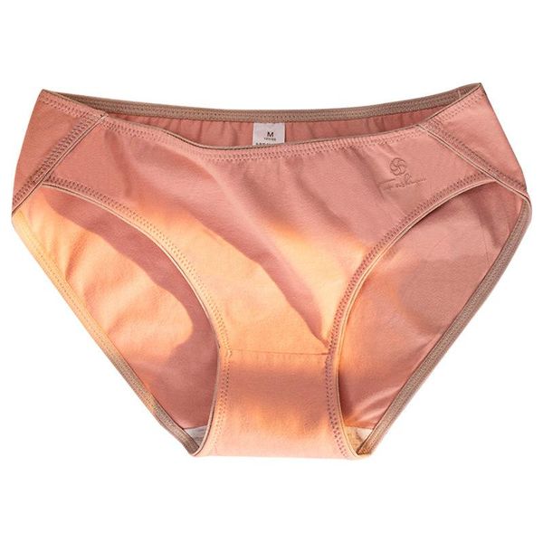 

women's panties cotton (50) ms low waist antibacterial crotch non-trace japanese girl breathable triangle underwear, Black;pink
