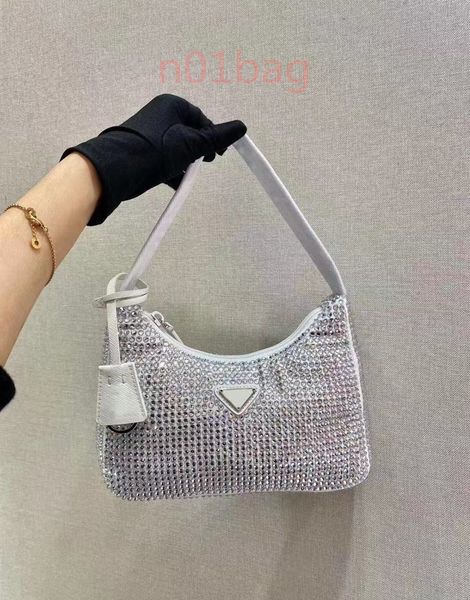 

2021 women shoulder bag 7 color underarm purses fashion lady designers luxurys brand handbags bling nylon shiny handbag
