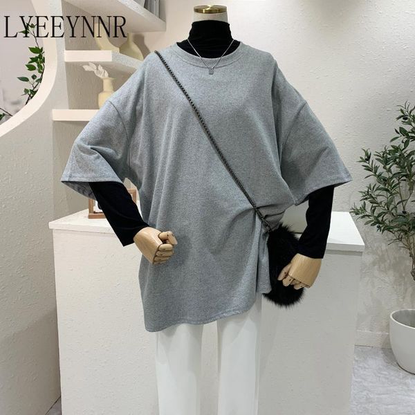 

women's t-shirt yeeynnr 2021 summer tshirt women solid color o neck short sleeve t shirt loose basic camisetas mujer fashion trend, White