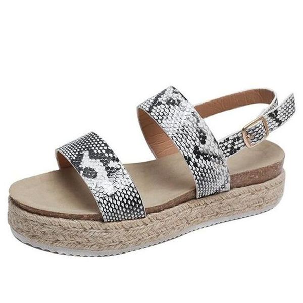 

sandals large size snake print womens fashion casual sports women's shoes breathable platform women slides slippers, Black