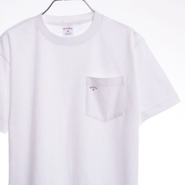

sup designer creates cross tee pocket short sleeve t-shirt, White