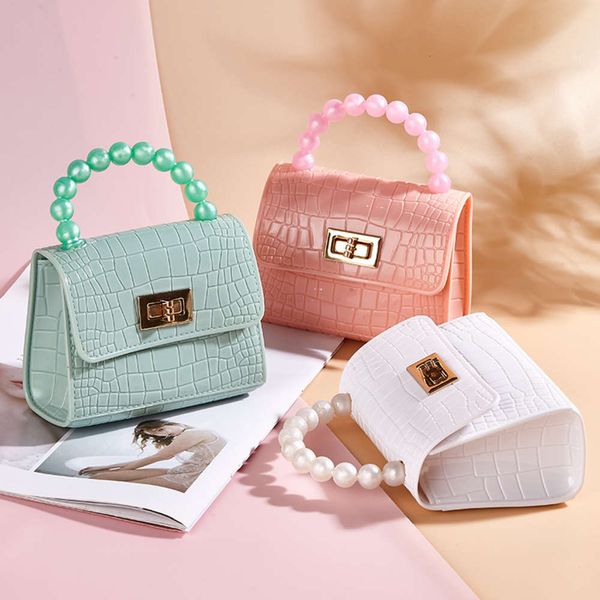 

jelly bag women's summer 2021 mini pearl handbag chain bag msenger