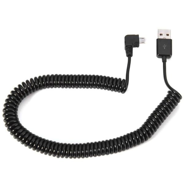 

audio cables & connectors micro usb 90 degree right angle elbow andrews mobile phone car charging line spring data cable