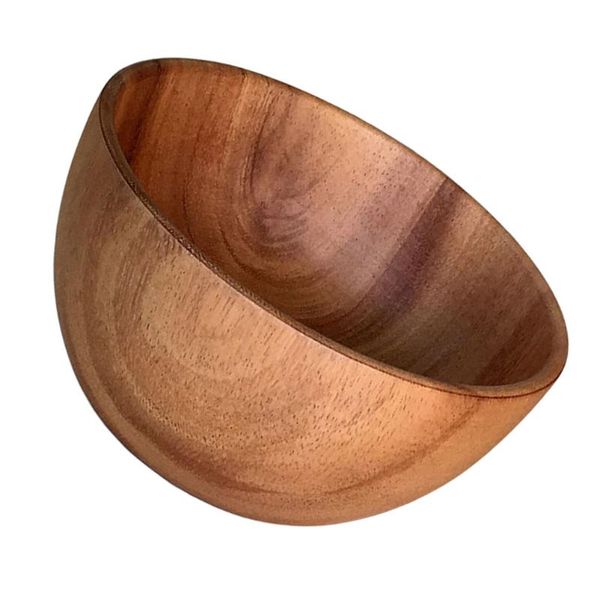 

bowls 1pc 8x6cm simple wooden bowl salad container