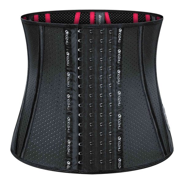 

waist tummy shaper corset 28cm13 steel bone latex punching belt v-shaped corset abdominal sports goods