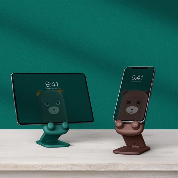 

cell phone mounts & holders cartoon deskholder non-slip adjustable angle foldable lazy desk mobile stand for smartphone tablet pc