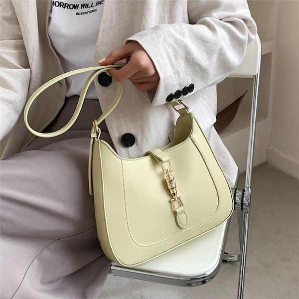 

evening bags purses and handbags designer leather shoulder crossbody for women fashion underarm with metal buckle