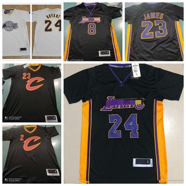 

2021 los angeles lakers bryant men lebron james cleveland cavaliers city basketball edition jersey, Black;red
