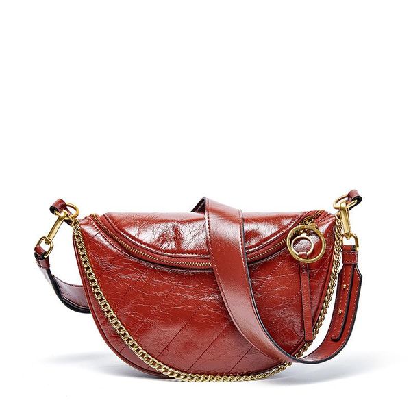 

cow leather women's waist pack fashion female women messenger bags designer handbags shoulder bolsas feminina