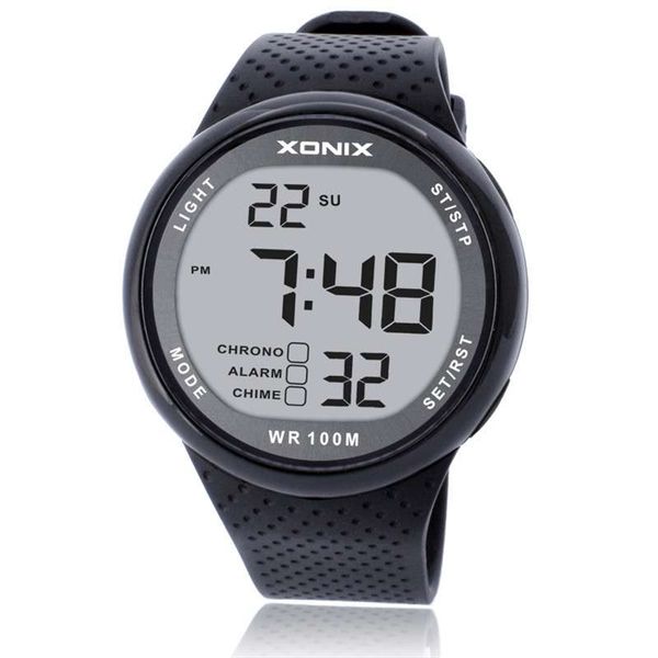 !!! Moda Homens Esportes Relógios À Prova D 'Água 100m Ao Ar Livre Digital Relógio Digital Natação Mergulho Relógio de Pulso Reloj Hombre Montre Homme 210804