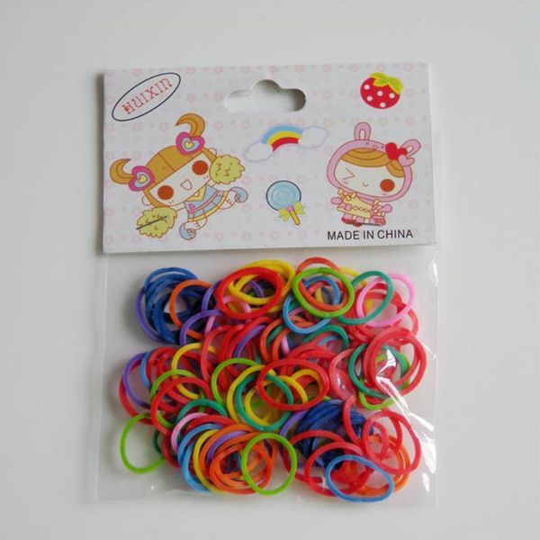 

100pcs high elastic solid hair decoration home mini colorful practical daily easy apply styling pet rubber band dog apparel