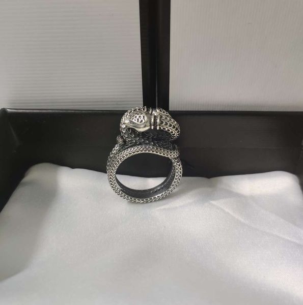 

ring real three-dimensional winding snake high 925 sterling silver personalized supply