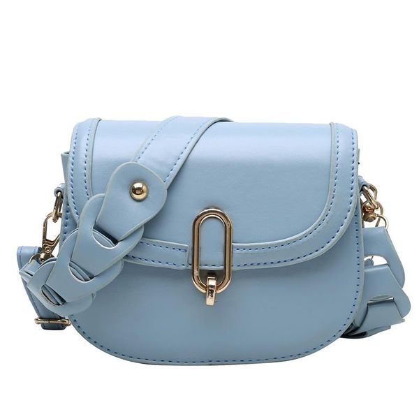 

evening bags 2021 arrivals women shoulder for female pu leather solid color comfortable strap design semicircle fashion bag