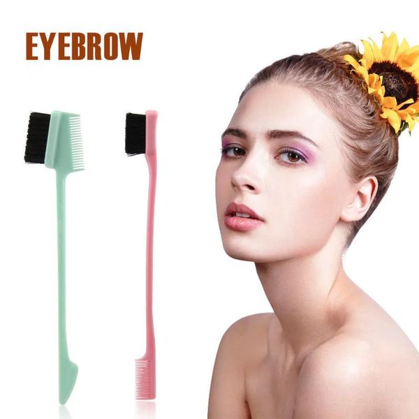 

hair brushes eight claw comb matching cleaner eyebrow brush broken multi function dyeing double head, Silver