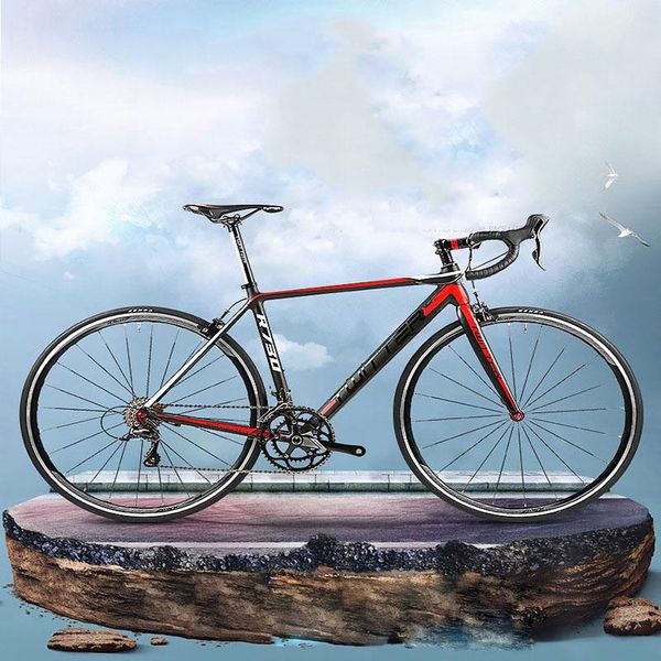 

road bicycle 18 speed light aluminum change racing bike rigid double v brake super comfortable cushion bikes