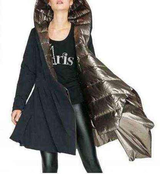 

jaqueta de neve quente feminina sobre dalian hat light down jacket casaco de inverno ahy-005 211130, Black