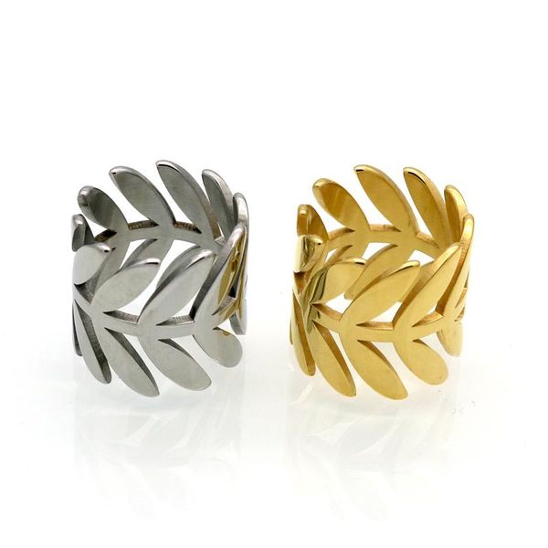 

cluster rings brand classic gorgeous tale delicate leaf branch ring everyday women jewelry gold color woman for wedding bridesmaid, Golden;silver