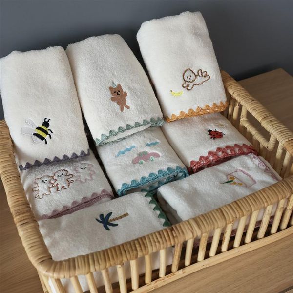 

towel soft absorbent towels for adults cotton large luxury beach cartoon embroidery bath shower kids girl hand