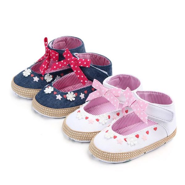 

first walkers infant baby girl cute princess shoes born crib shoe
