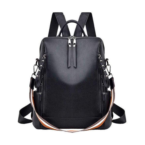 

Designer schoolbagNet red shoulder bag female 2021 new Korean version of the wild soft leather ladies small backpack fashion travel large capacity bag
