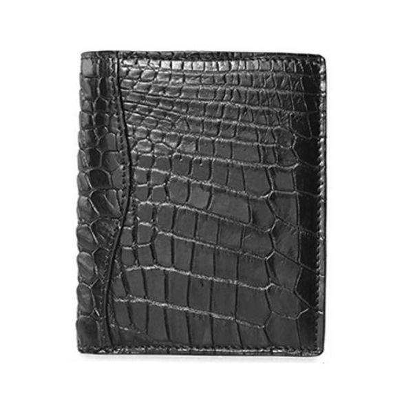 

wallets maibomengnuo authentic crocodile skin men wallet fashionable contracted thin money clip upright purse, Red;black