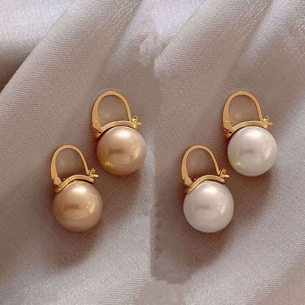 

pearl earrings temperament simple women trendy fashion earrings