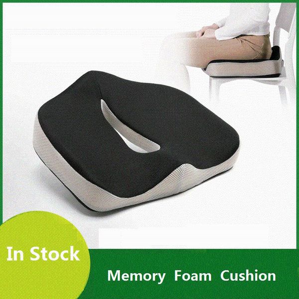

ergonomics design seat cushion orthopedic slow rebound memory foam office chair car christmas gift relieve tailbone pain cushion/decorative