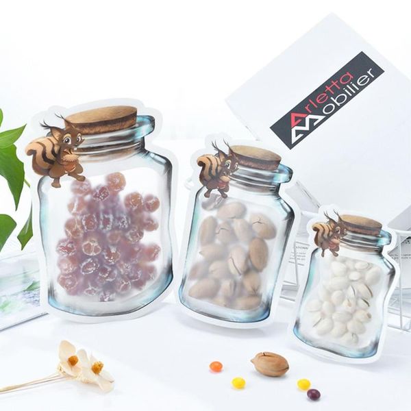 

food savers & storage containers 10/30pcs mason jar zipper bags reusable airtight seal leak-proof saver for kids travel camping