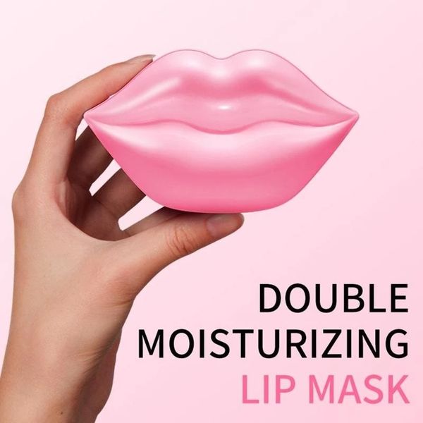 Cristal Collagen Lip Máscara Almofadas Moisture Essence Anti Aging Care Patch Pad Gel Lábios Completo Enhancer