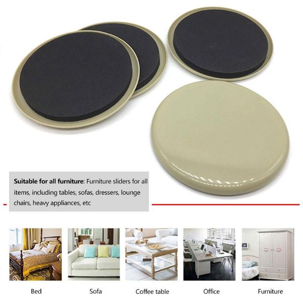 

12pcs furniture sliders floor protectors reusable heavy movers for carpet quickly and easily fast delivery csv bath accessory set