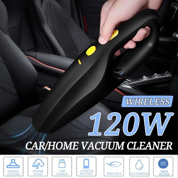 

vacuum cleaners 9000pa powerful wireless car cleaner portable handheld 120w usb cordless wet&dry use rechargeable home