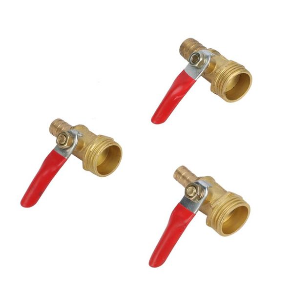 

watering equipments valve 1/2" male thread to 8mm 10mm 12mm hose barb inline brass water oil air gas fuel line shutoff ball pipe fittin