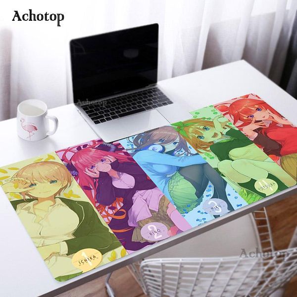 

mouse pads & wrist rests large anime girl the quintessential quintuplets mousepad gamer otaku kawaii xl pad cartoon 900x400mm computer keybo