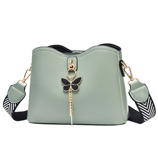 

wide strap waist bags pu leather women bucket handbags fashion brand designer ladys shoulder crossbody handbag female bags