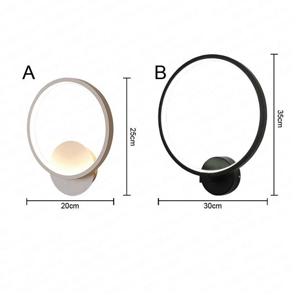 

wall lamp modern living room bedroom children's led simple fashion round ac85-265v