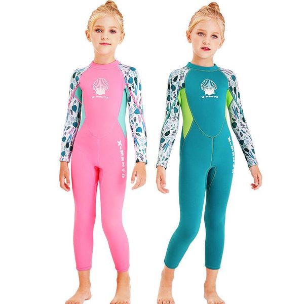 

swim wear outdoor children's 2.5mm one-piece warm wetsuit swimsuit integrated sports training cold-proof surf jellyfish suit
