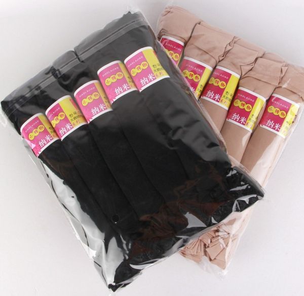 

summer women' thin short silk veet pepper stockings, Red;black