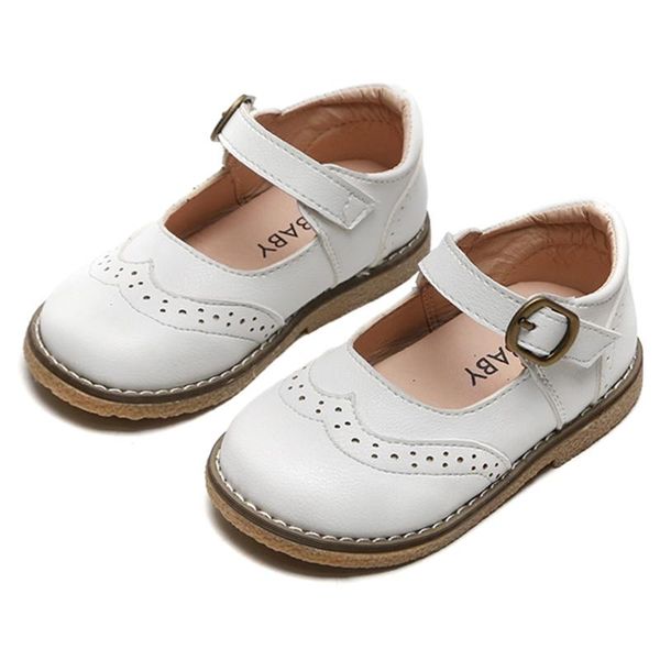

toddler infant kids baby girls vintage solid princess soft leather shoes sandals casual school flat first walkers