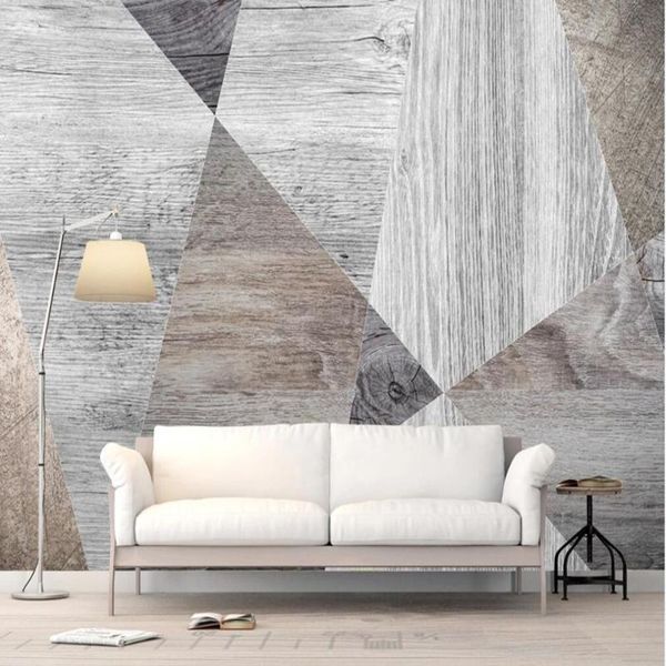 

wallpapers custom large wallpaper mural retro wooden board wood grain geometric background