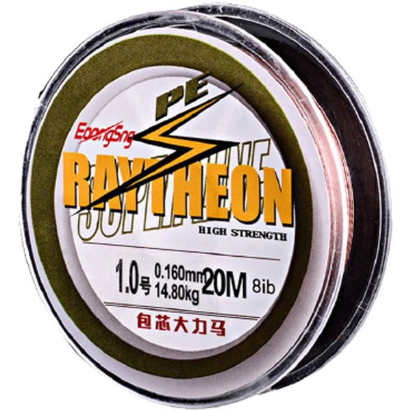 

braid line 20m braided fishing nylon cored super wear-resistant multifilament sea equipment tackle