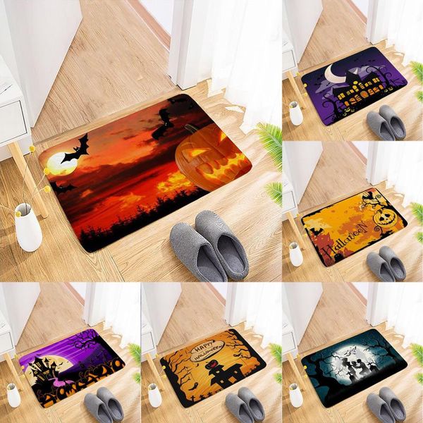 

carpets 40x60cm halloween doormat flannel printing, carpet door decorations mat festive atmosphere welcome #1