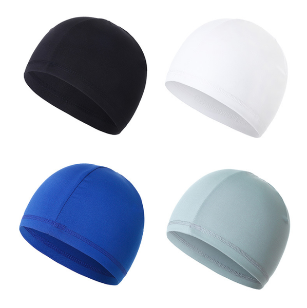 

cooling skull cap breathable sweat wicking cycling running hat odorless and sweat-absorbent no discoloration caps & masks, Black