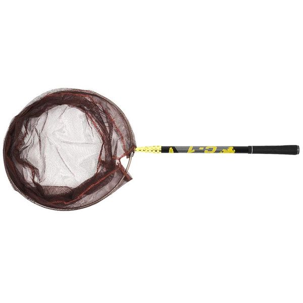 

fishing accessories 2.1m collapsible catch net foldable carbon long handle fish catching landing nets gear