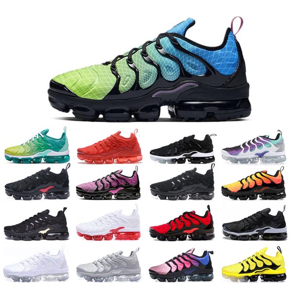 

tn plus running shoes man woman triple white sunset lemon lime red black red shark tooth aurora green blue fury cool grey hyper violet bumbl